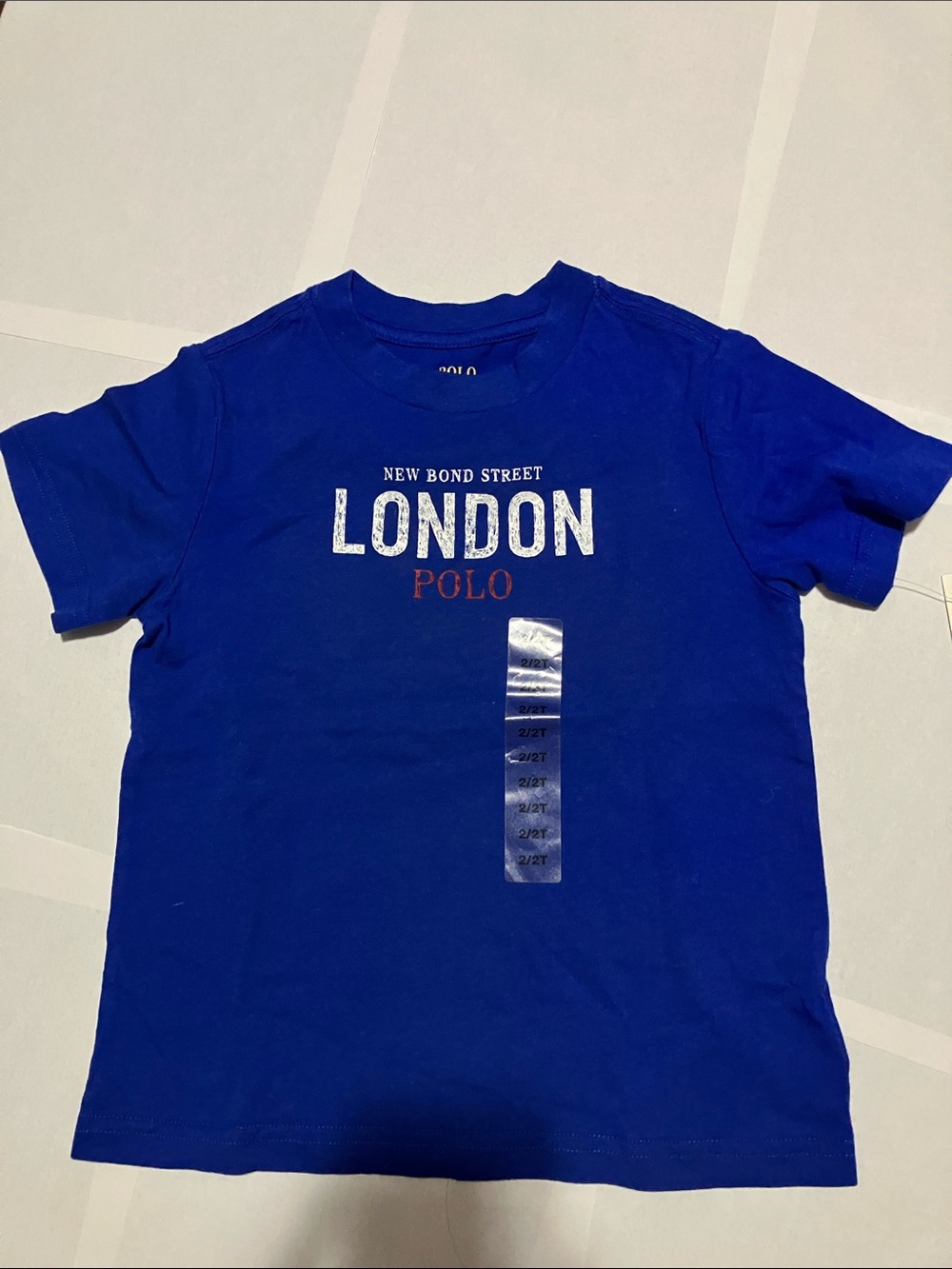 Polo by Ralph Lauren Royal Blue 'London' Graphic Tee